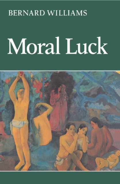 Moral Luck : Philosophical Papers 1973-1980, PDF eBook