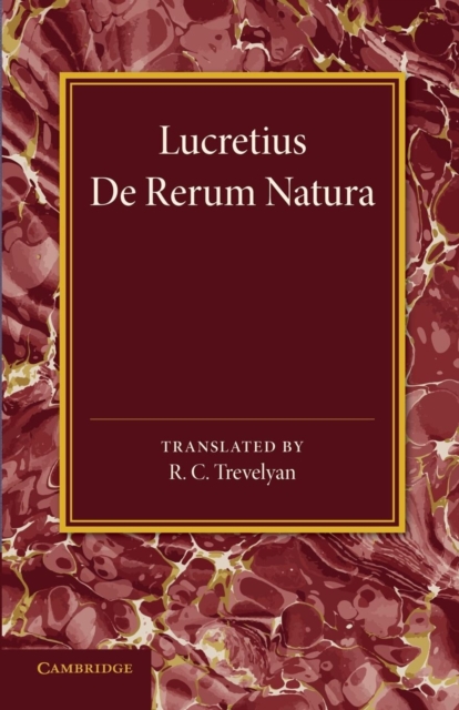 Lucretius, Paperback / softback Book