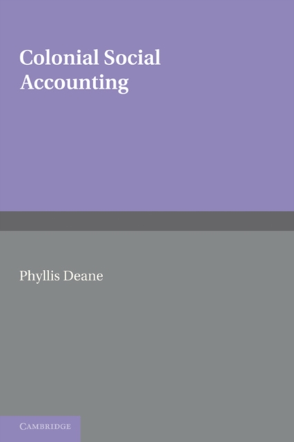 Colonial Social Accounting, Paperback / softback Book