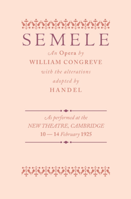 Semele : An Opera, Paperback / softback Book