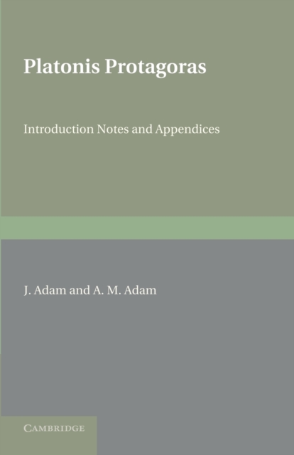 Platonis Protagoras : With Introduction, Notes and Appendices, Paperback / softback Book