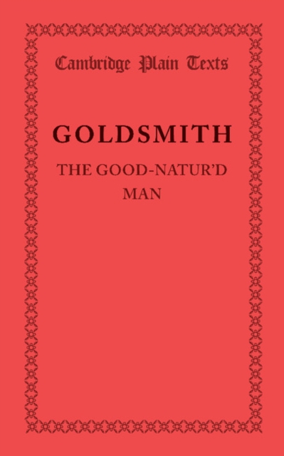 The Good-Natur'd Man, Paperback / softback Book
