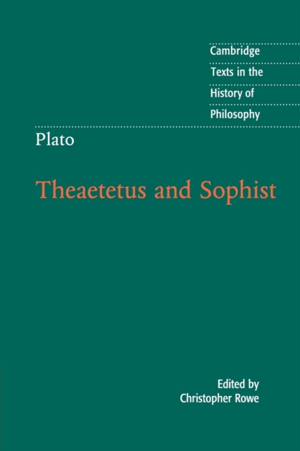 Plato: Theaetetus and Sophist, Paperback / softback Book