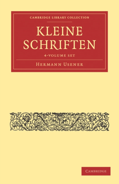 Kleine Schriften 4 Volume Paperback Set, Mixed media product Book