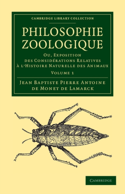 Philosophie zoologique : Ou exposition; des considerations relative a l'histoire naturelle des animaux, Paperback / softback Book