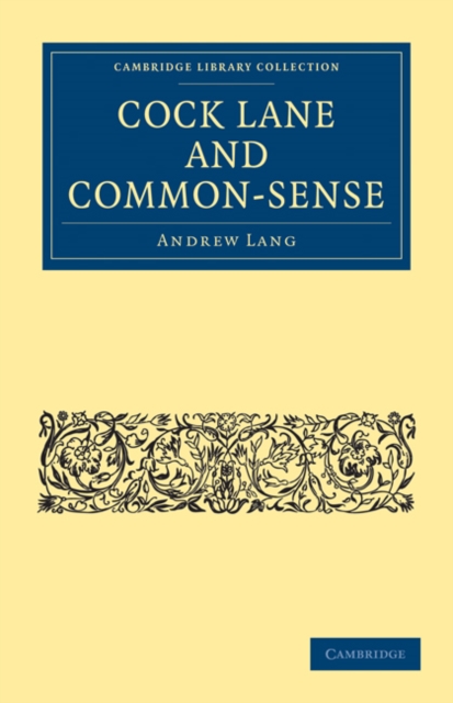 Cock Lane and Common-Sense, Paperback / softback Book