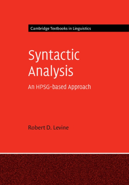Syntactic Analysis : An HPSG-based Approach, EPUB eBook