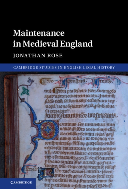 Maintenance in Medieval England, EPUB eBook