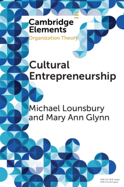 Cultural Entrepreneurship : A New Agenda for the Study of Entrepreneurial Processes and Possibilities, PDF eBook