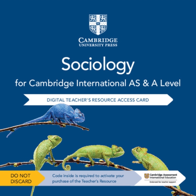Cambridge International AS & A Level Sociology Digital Teacher's Resource Access Card, Digital product license key Book