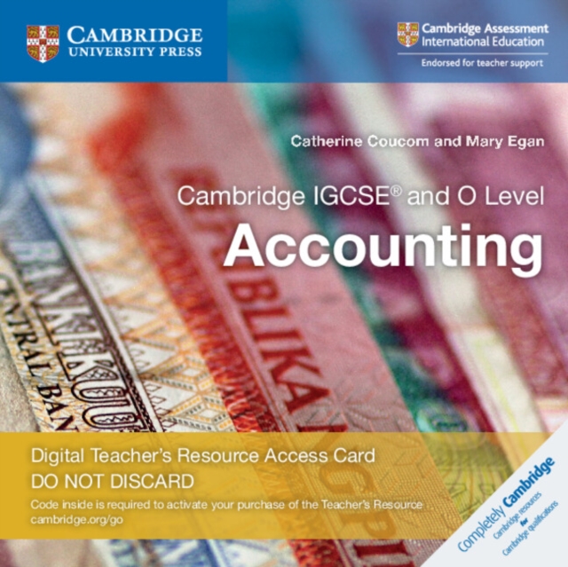 Cambridge IGCSE® and O Level Accounting Digital Teacher's Resource Access Card 2 Ed, Digital product license key Book