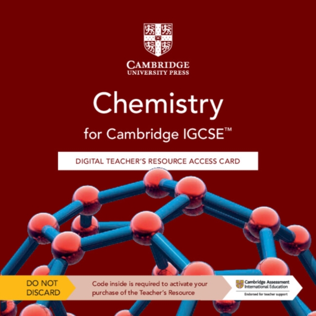Cambridge IGCSE™ Chemistry Digital Teacher's Resource Access Card, Digital product license key Book