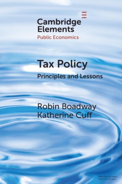 Tax Policy : Principles and Lessons, EPUB eBook