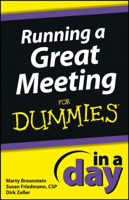 Running a Great Meeting In a Day For Dummies, EPUB eBook