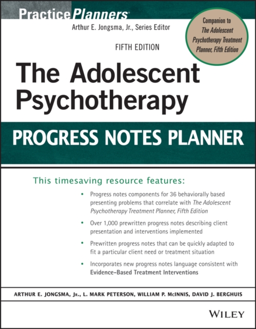 The Adolescent Psychotherapy Progress Notes Planner, EPUB eBook
