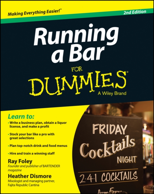 Running a Bar For Dummies, EPUB eBook