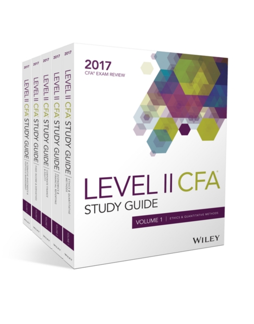 Wiley Study Guide for 2017 Level II CFA Exam: Complete Set, Paperback / softback Book