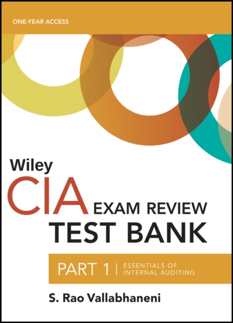 Wiley CIA Test Bank 2019 : Part 1, Essentials of Internal Auditing (1-year access), Paperback / softback Book