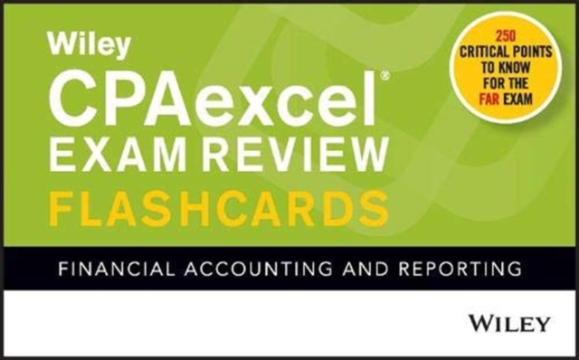 Wiley CPAexcel Exam Review 2021 Flashcards : Financial Accounting and Reporting, Paperback / softback Book