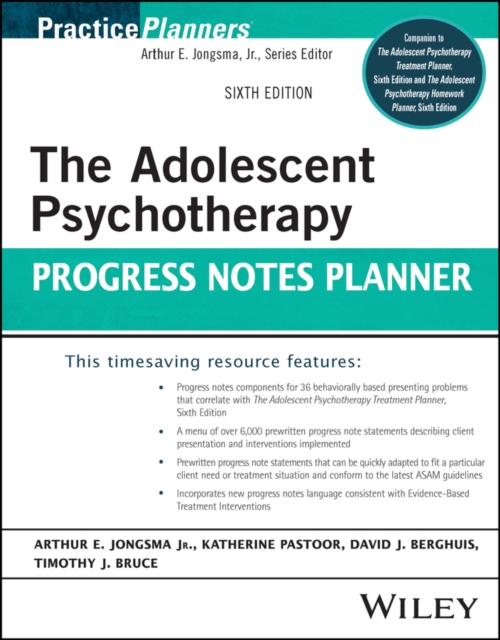 The Adolescent Psychotherapy Progress Notes Planner, Paperback / softback Book