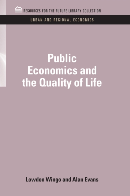Public Economics and the Quality of Life, EPUB eBook