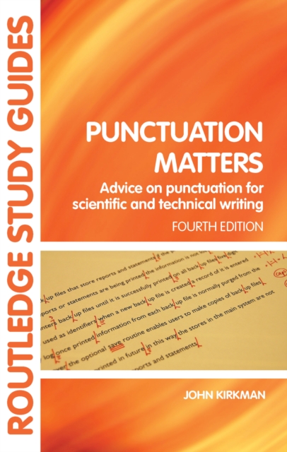Punctuation Matters : Advice on Punctuation for Scientific and Technical Writing, PDF eBook