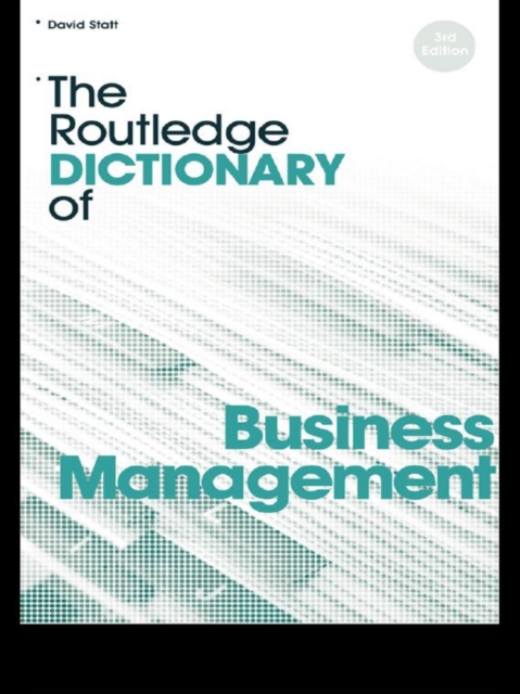 The Routledge Dictionary of Business Management, EPUB eBook