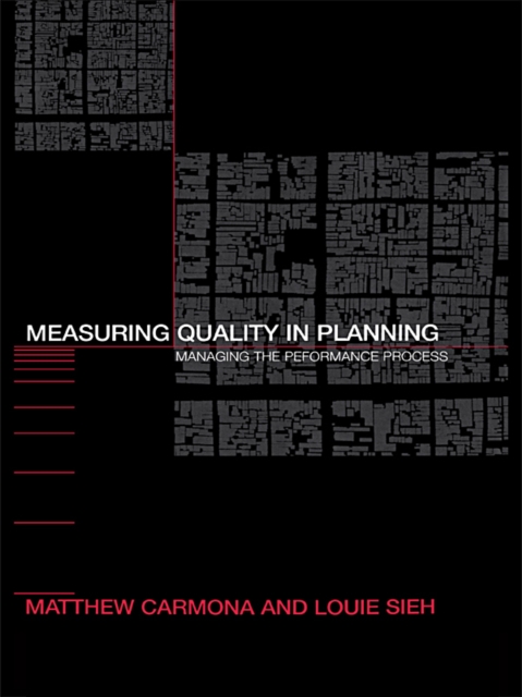 Measuring Quality in Planning : Managing the Performance Process, EPUB eBook