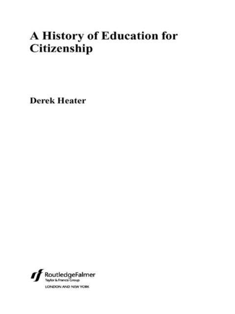 A History of Education for Citizenship, EPUB eBook
