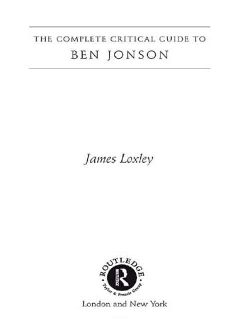 Ben Jonson, EPUB eBook
