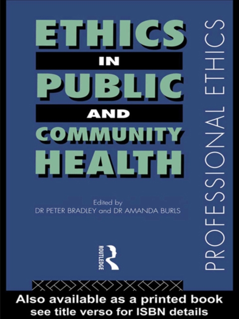 Ethics in Public and Community Health, PDF eBook
