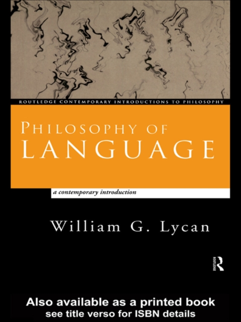 Philosophy of Language : A Contemporary Introduction, EPUB eBook