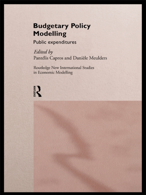 Budgetary Policy Modelling : Public Expenditures, PDF eBook