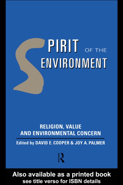 Spirit of the Environment : Religion, Value and Environmental Concern, EPUB eBook
