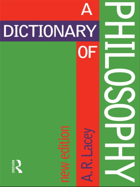 Dictionary of Philosophy, EPUB eBook