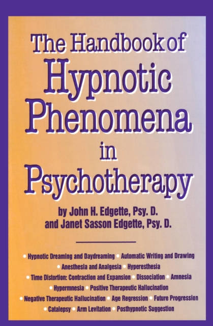 Handbook Of Hypnotic Phenomena In Psychotherapy, PDF eBook