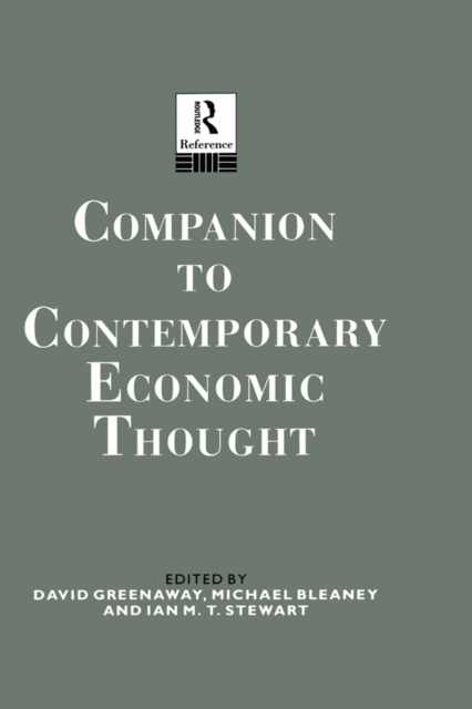 Companion to Contemporary Economic Thought, EPUB eBook