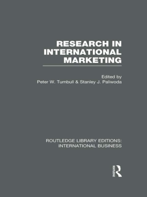 Research in International Marketing (RLE International Business), EPUB eBook