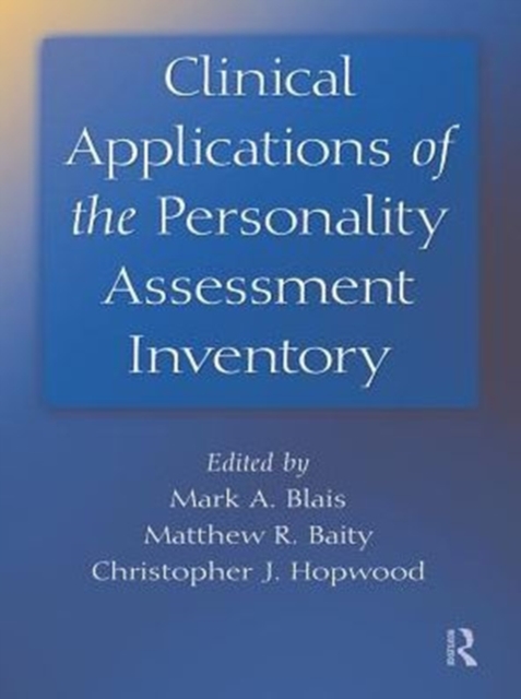 Clinical Applications of the Personality Assessment Inventory, PDF eBook