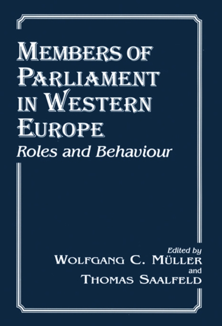 Members of Parliament in Western Europe : Roles and Behaviour, EPUB eBook