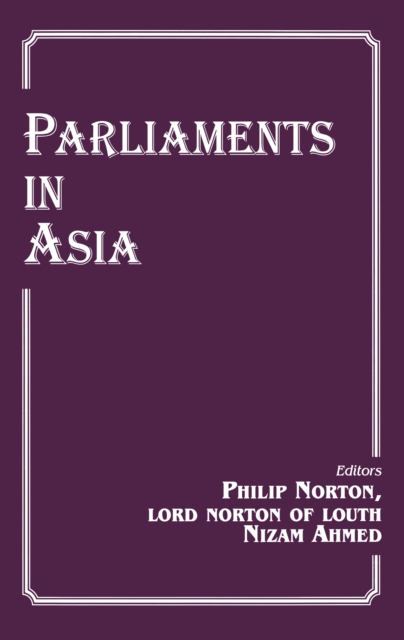Parliaments in Asia, PDF eBook