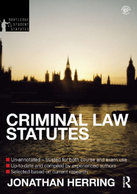 Criminal Law Statutes 2012-2013, PDF eBook