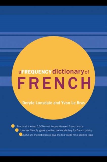 A Frequency Dictionary of French : Core Vocabulary for Learners, PDF eBook
