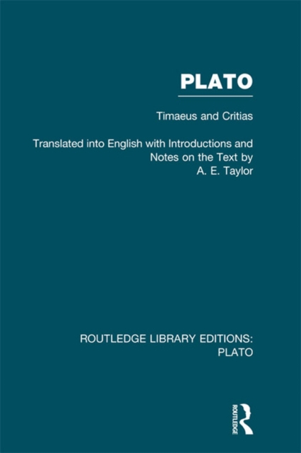 Plato: Timaeus and Critias (RLE: Plato), EPUB eBook