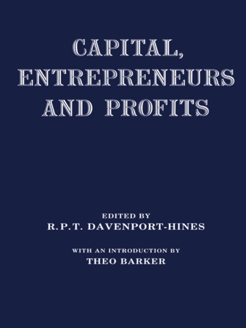 Capital, Entrepreneurs and Profits, PDF eBook