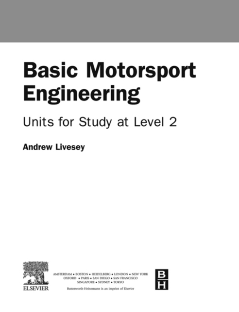 Basic Motorsport Engineering, EPUB eBook