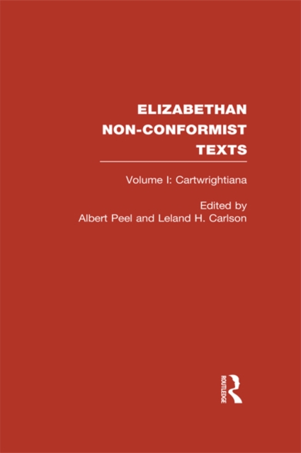 Elizabethan Non-Conformist Texts, PDF eBook