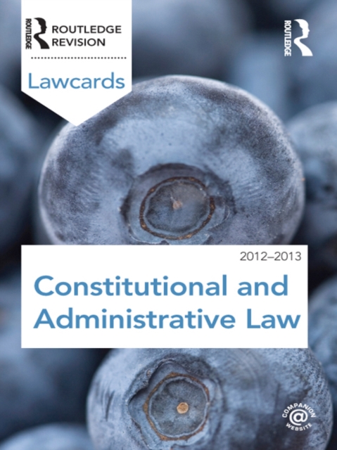 Constitutional and Administrative Lawcards 2012-2013, PDF eBook