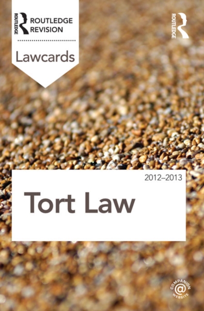 Tort Lawcards 2012-2013, PDF eBook