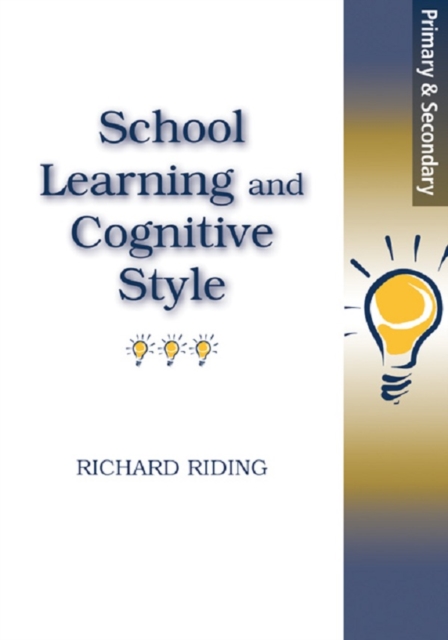 School Learning and Cognitive Styles, PDF eBook